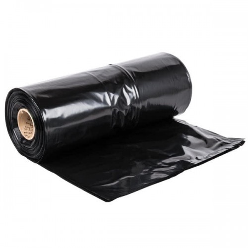  Trash Can Liner LDPE  Drawstring 33Gal/, 33x38x1.2micx50 Ct, Black